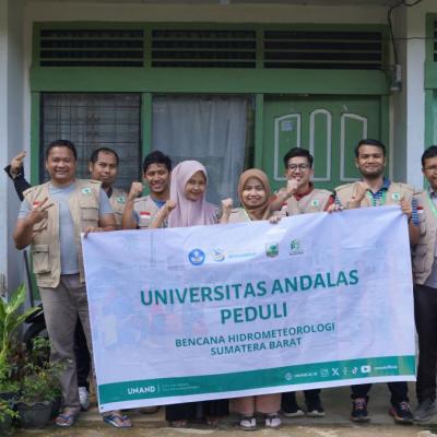 Tim ke-7 Tanggap Bencana UNAND di Kabupaten Agam