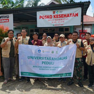 Tim ke-9 Tanggap Bencana UNAND di Kabupaten Agam
